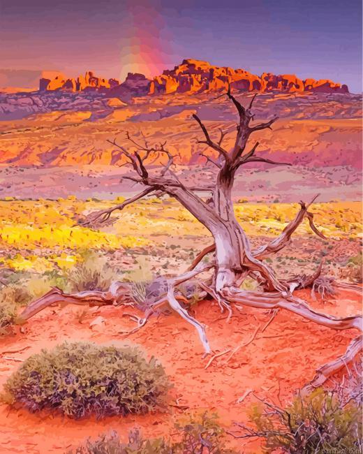 Arches national park desert painting by numbers.jpeg