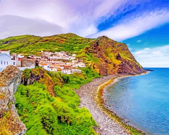 Azores portugal beach painting by numbers.jpeg