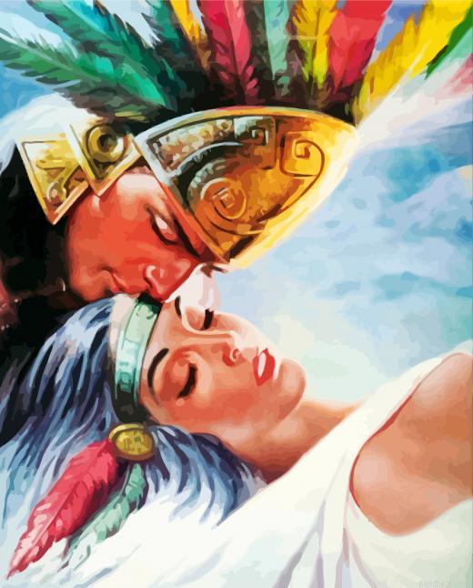 Aztec couple painting by numbers.jpeg