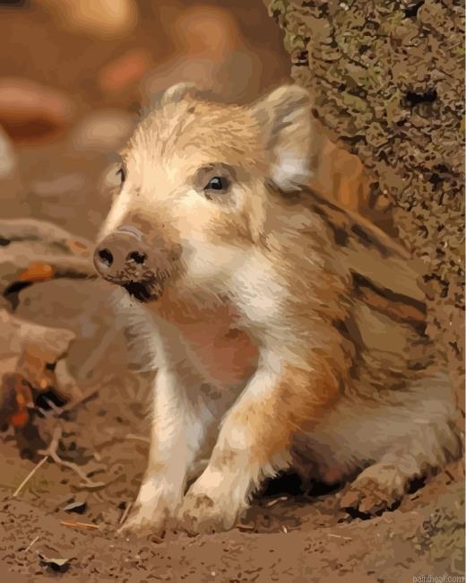 Baby boar painting by numbers.jpeg