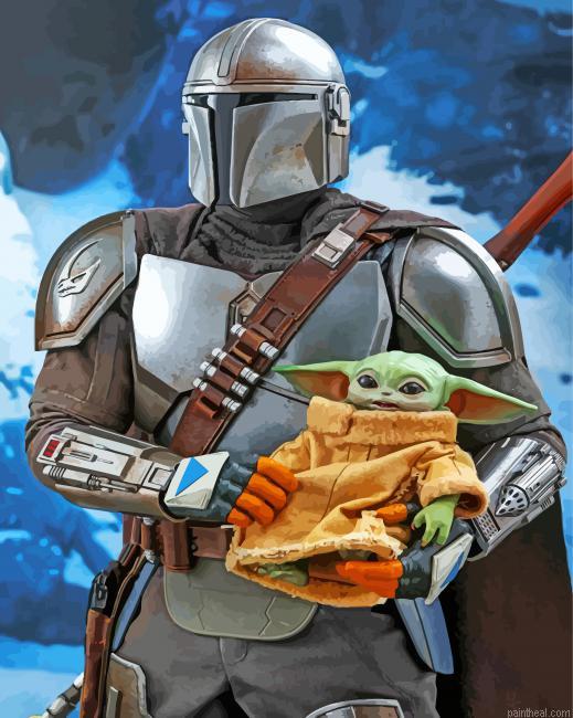 Baby yoda and mandalorian painting by numbers.jpeg