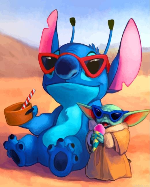 Baby yoda with stitch painting by numbers.jpeg