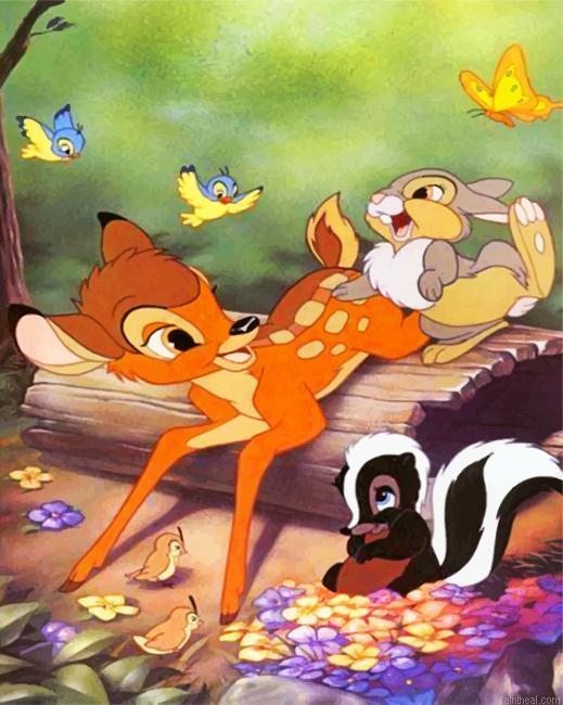 Bambi and her friends painting by numbers.jpeg