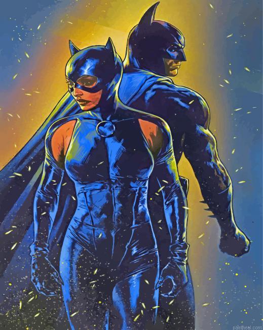 Batman catwoman painting by numbers.jpeg