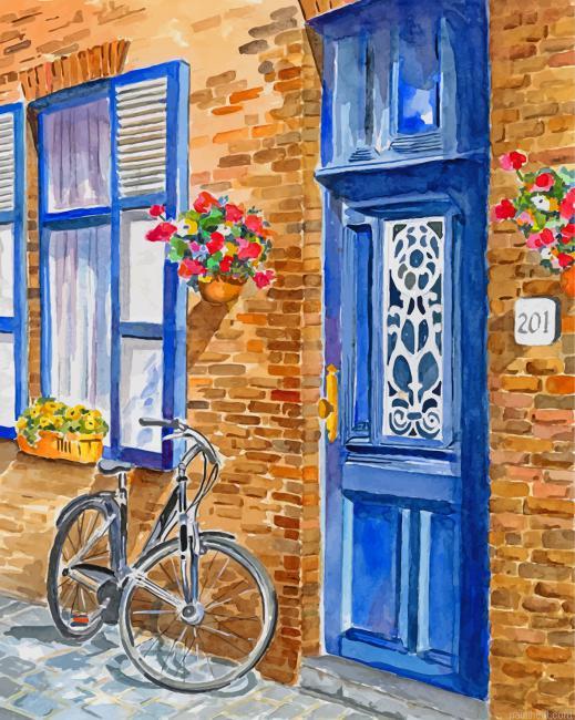 Bicycle in brugge painting by numbers.jpeg