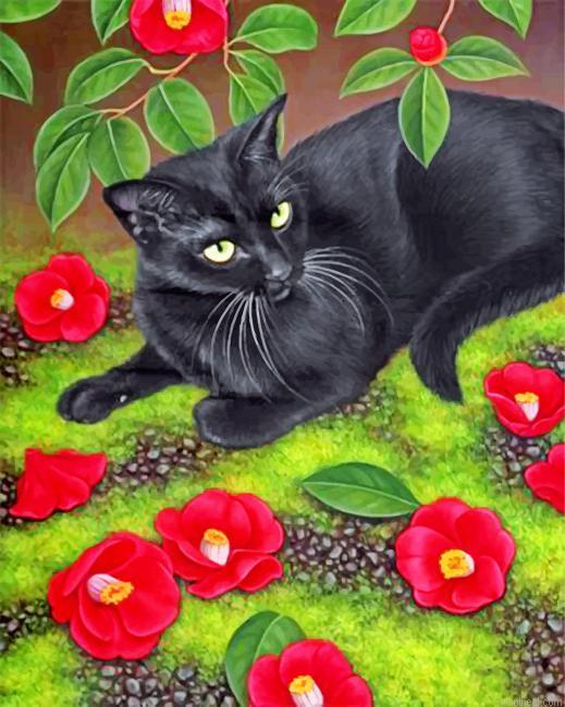 Black cat painting by numbers.jpeg
