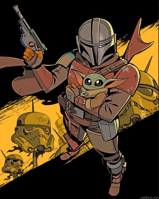 Boba fett and yoda illustration painting by numbers.jpeg