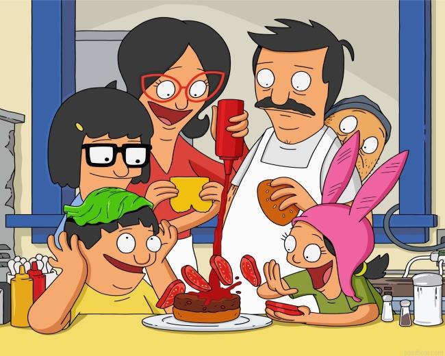 Bobs burgers family animation painting by numbers.jpeg