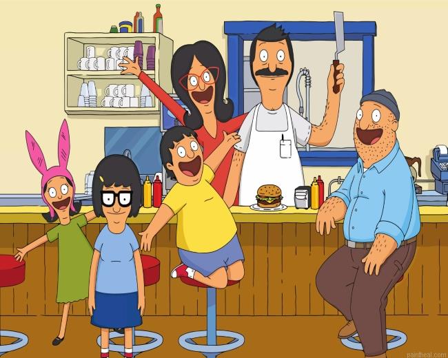 Bobs burgers family painting by numbers.jpeg