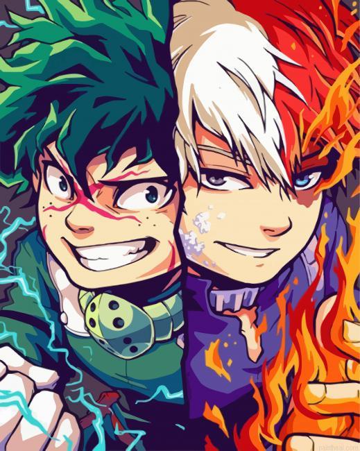Boku no hero academia painting by numbers.jpeg