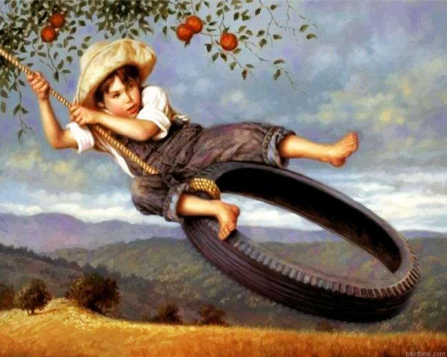 Boy swinging painting by numbers.jpeg