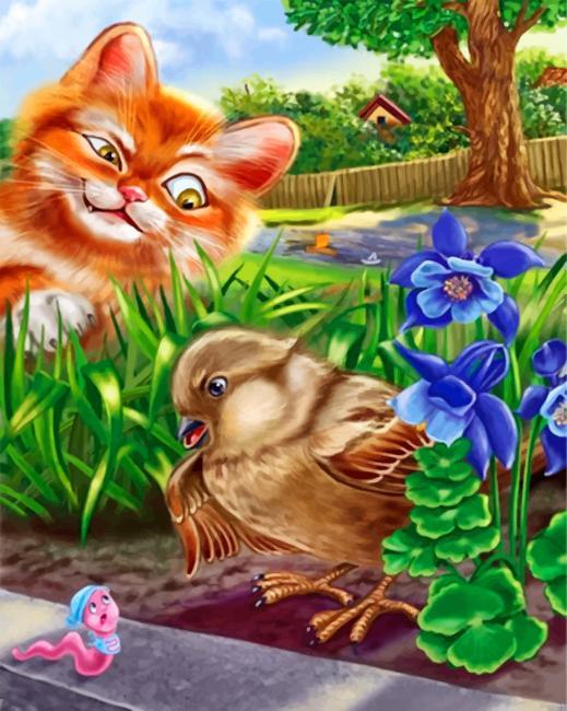 Cat and bird painting by numbers.jpeg