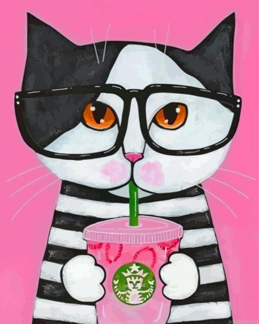 Cat drinking coffee painting by numbers.jpeg
