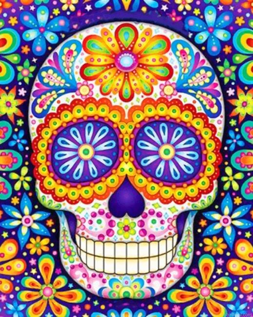 Colorful skull painting by numbers.jpeg
