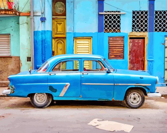 Cuba blue car painting by numbers.jpeg
