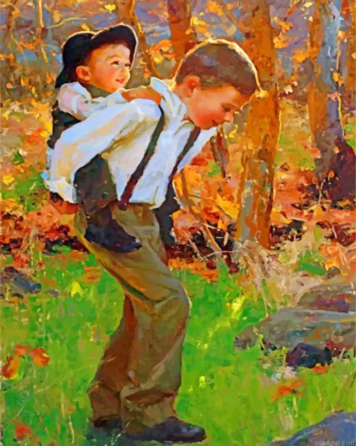Cute brothers painting by numbers.jpeg