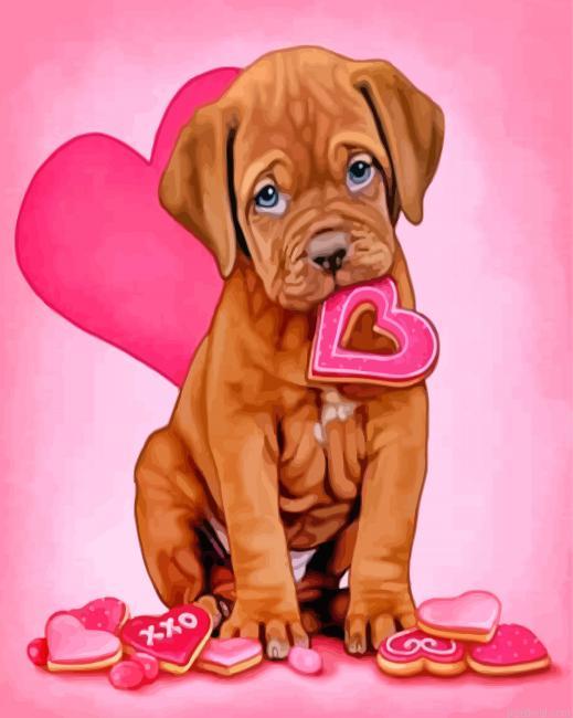 Cute dogue de bordeaux painting by numbers.jpeg