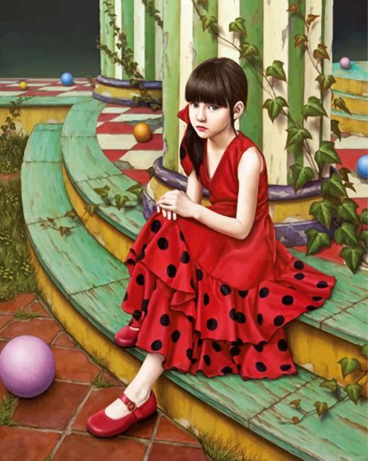 Cute japanese girl painting by numbers.jpeg