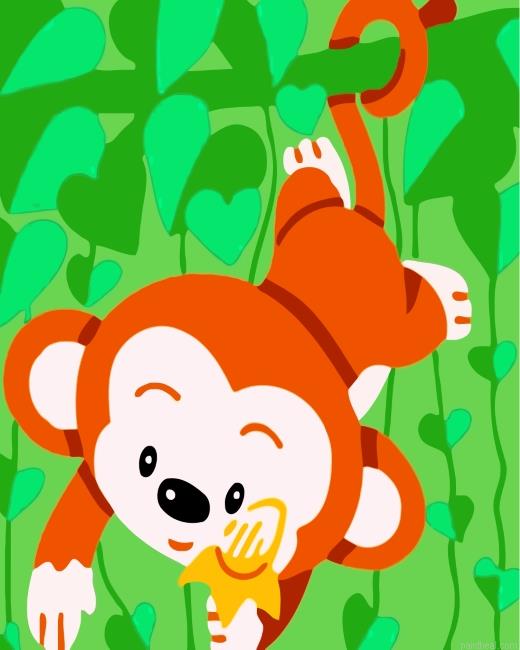 Cute monkey painting by numbers.jpeg
