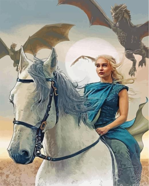 Daenerys targaryen art painting by numbers.jpeg