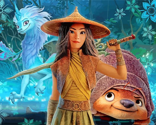 Disney raya and the last dragon painting by numbers.jpeg