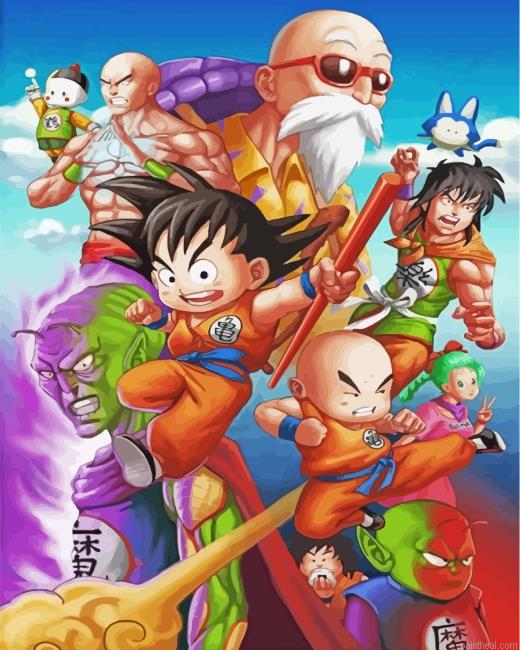 Dragon ball z characters painting by numbers.jpeg