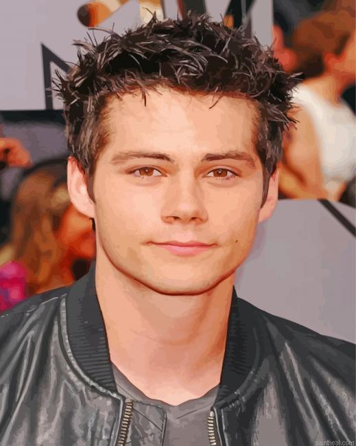 Dylan o brien portrait painting by numbers.jpeg