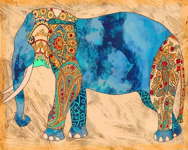 Elephant art painting by numbers.jpeg