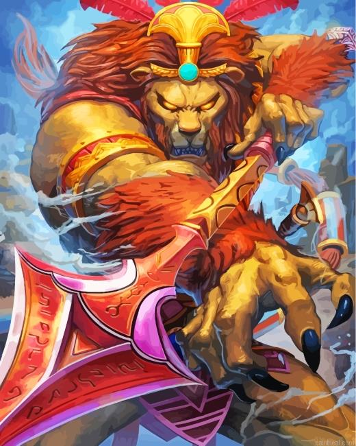 Fantastic king lion painting by numbers.jpeg