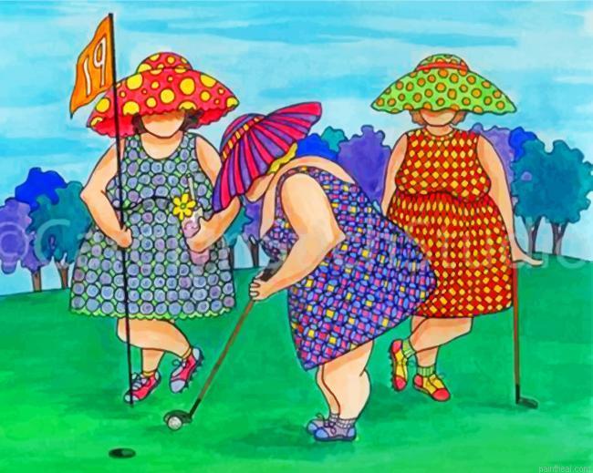 Fat ladies in golf painting by numbers.jpeg