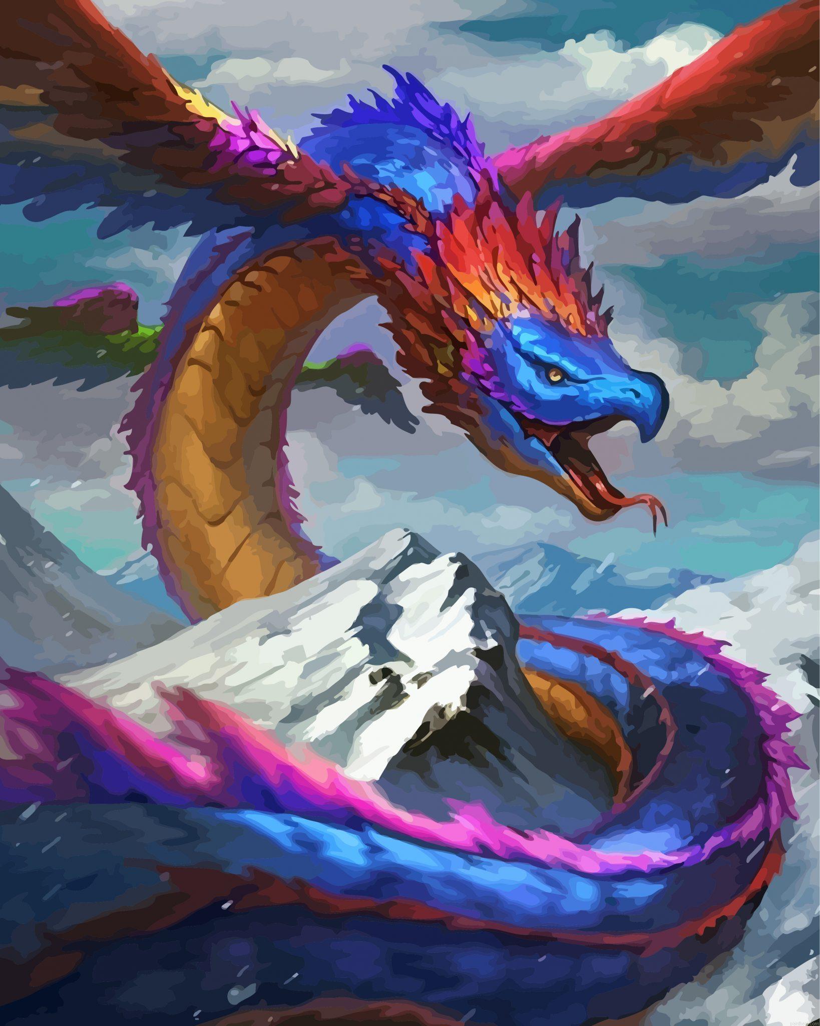 Feathered serpent painting by numbers.jpeg