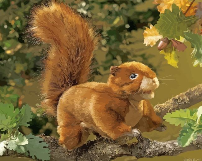 Folkmanis red squirrel puppet painting by numbers.jpeg