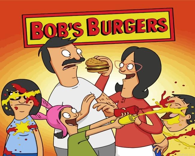 Funny boobs burgers family painting by numbers.jpeg