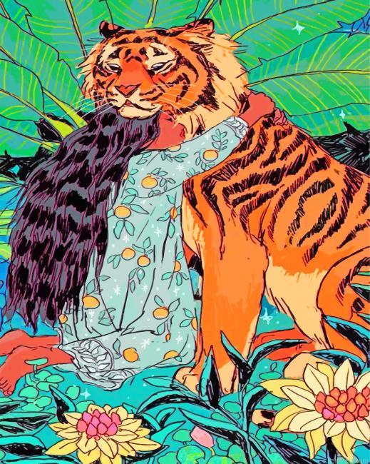 Girl and tiger painting by numbers.jpeg