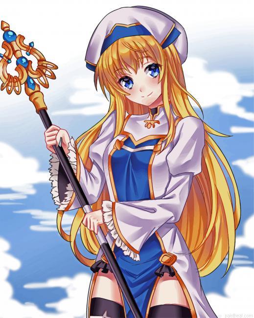 Goblin slayer priestess painting by numbers.jpeg