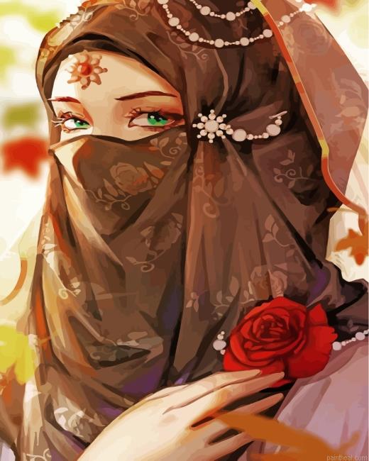 Hijabi muslim girl painting by numbers.jpeg
