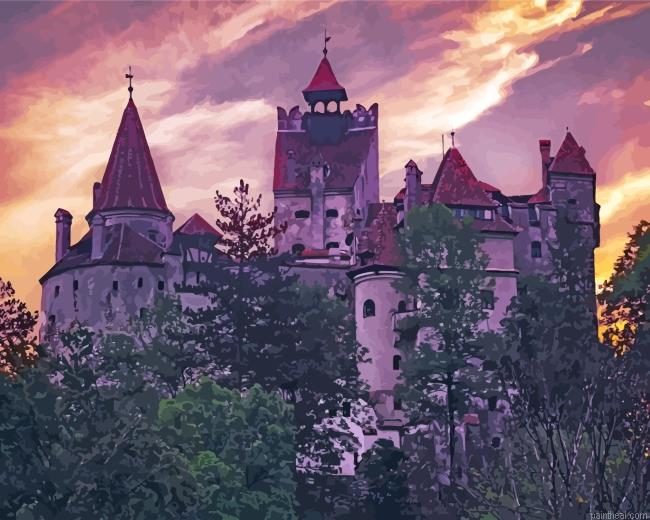 Hunyad castle sunset painting by numbers.jpeg