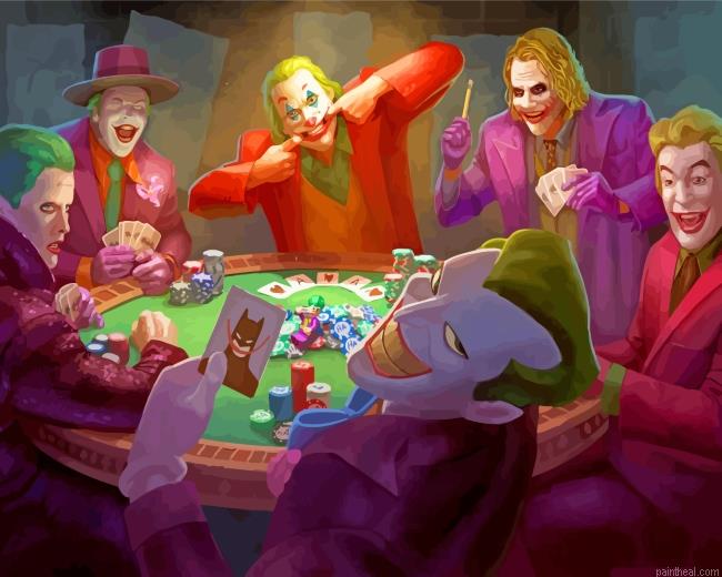 Joker playing poker painting by numbers.jpeg