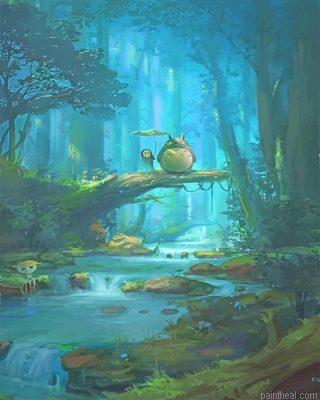 Kaonashi and totoro painting by numbers.jpeg