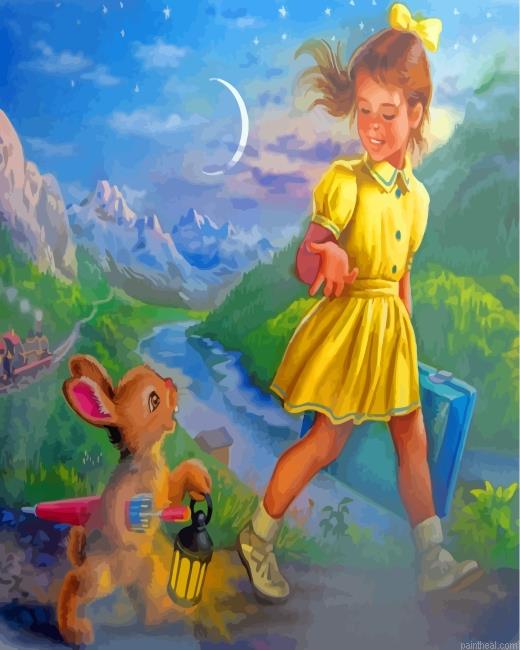 Little girl and rabbit painting by numbers.jpeg