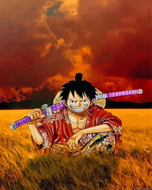 Luffy one piece painting by numbers.jpeg