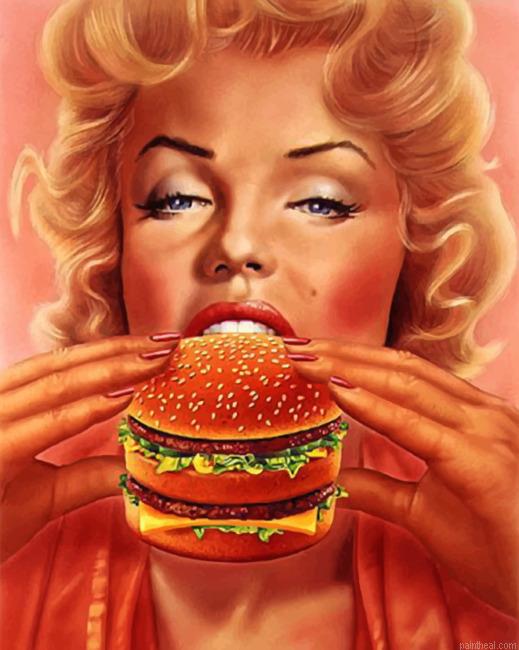Marilyn monroe eating painting by numbers.jpeg