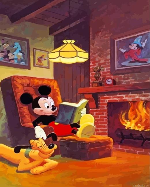 Mickey mouse and pluto painting by numbers.jpeg