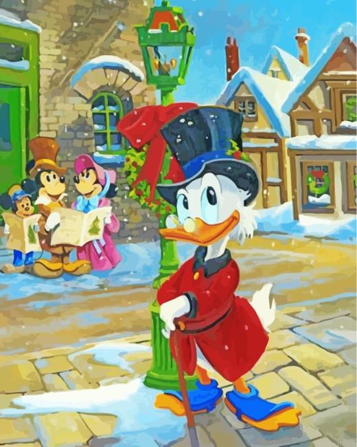 Mickey mouse family and donald duck painting by numbers.jpeg