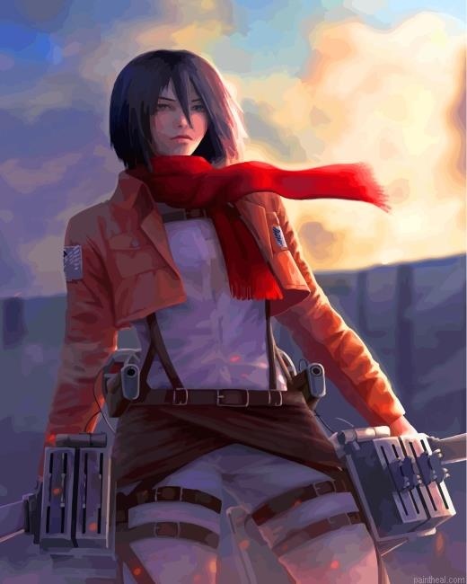 Mikasa ackerman painting by numbers.jpeg
