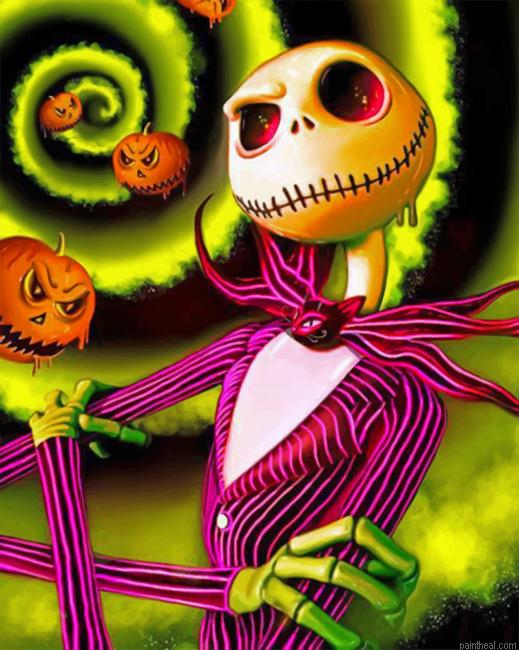 Nightmare before christmas illustration painting by numbers.jpeg