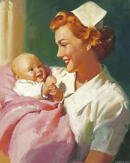 Nurse and a newborn painting by numbers.jpeg