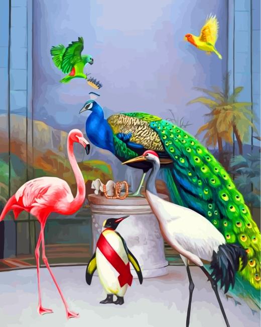 Peafowl and birds painting by numbers.jpeg