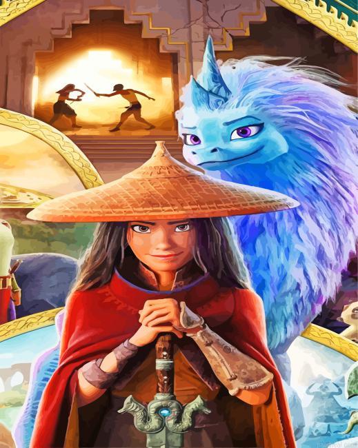 Raya and the last dragon painting by numbers.jpeg