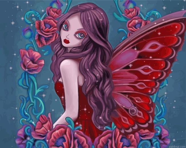 Red fairy painting by numbers.jpeg